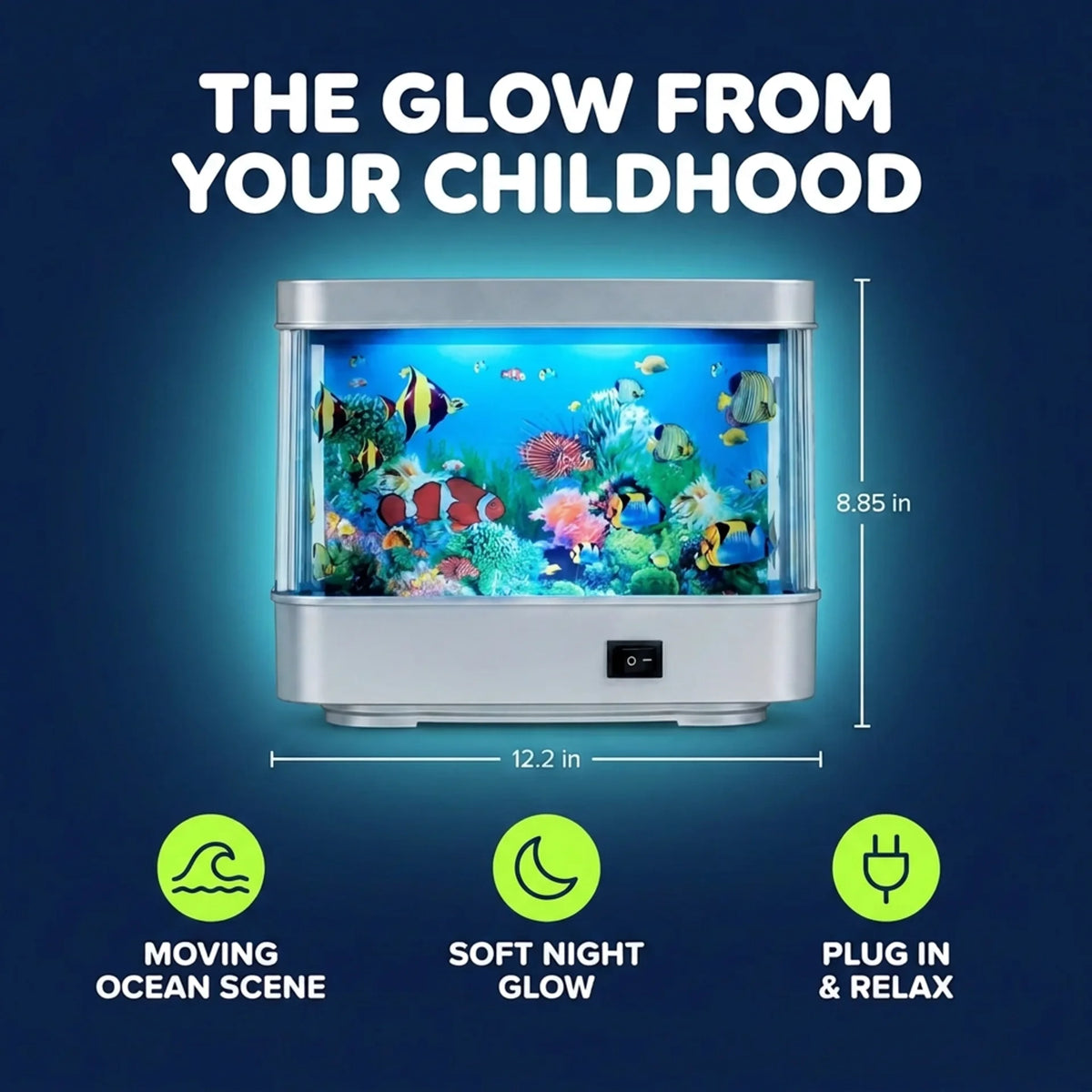 Retro Reef™ Throwback Fish Tank Lamp