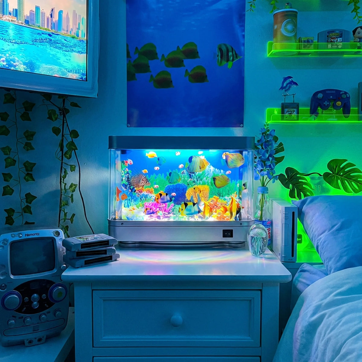 Retro Reef™ Throwback Fish Tank Lamp